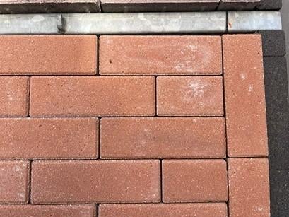 dikformaat geobasis 21x6,9x8 terracotta, Ophalen of Verzenden, Nieuw, Beton, Klinkers