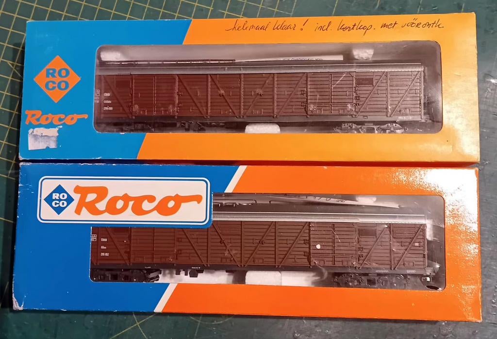 Roco  set van 2 groot volume wagons  OBB, Hobby en Vrije tijd, Modeltreinen | H0, Gebruikt, Gelijkstroom, Wagon, Ophalen of Verzenden