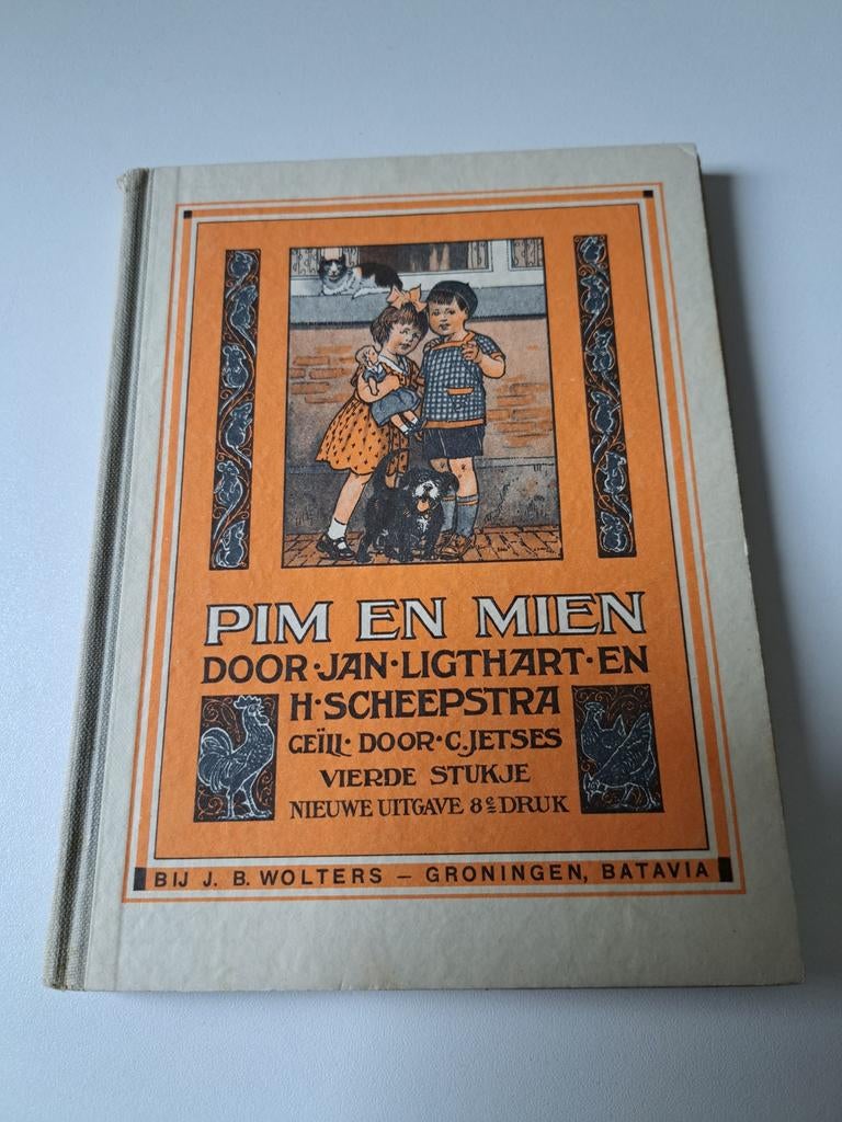 Jan Ligthart - Pim en Mien - Schoolboekje (1948), Antiek en Kunst, Ophalen of Verzenden