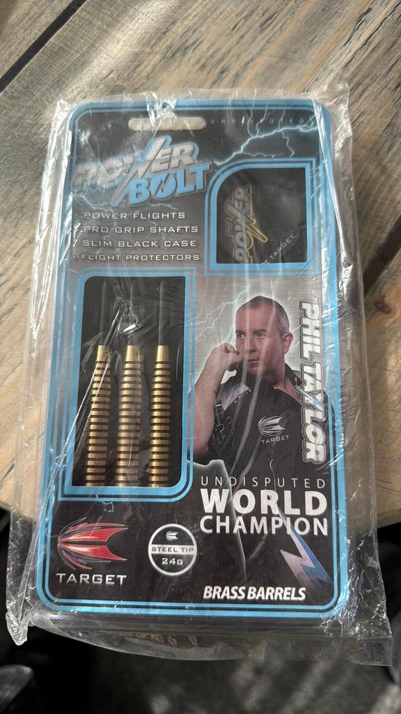 Phil taylor brass darts 24 gram, Ophalen of Verzenden, Zo goed als nieuw, Pijlen