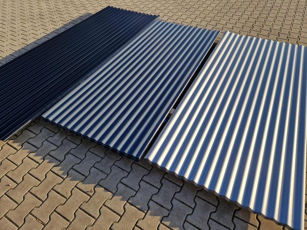 Golfplaten 18/76 profiel glans Zwart en Zilver/Grijs 9007