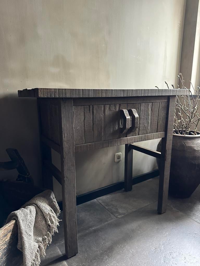 Sidetable Driftwood met deurtjes, Ophalen of Verzenden, Nieuw, 25 tot 50 cm, Rechthoekig