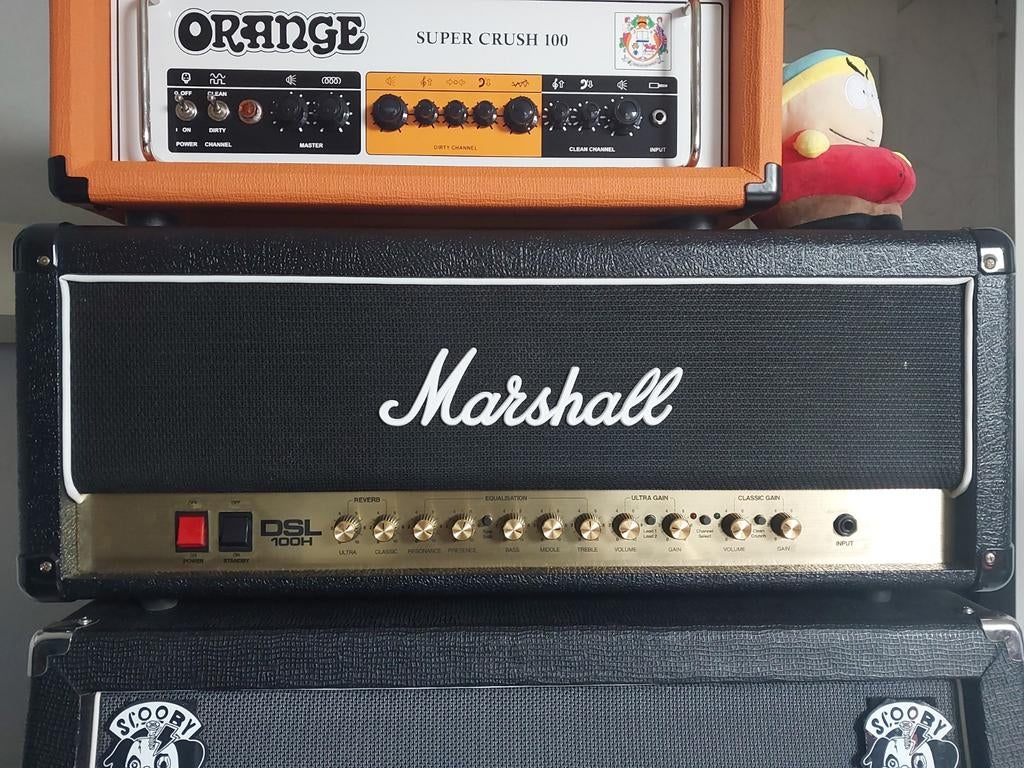 Marshall DSL100H incl. flightcase - Zo goed als nieuw!, Muziek en Instrumenten, Ophalen, Zo goed als nieuw, Gitaar, 100 watt of meer