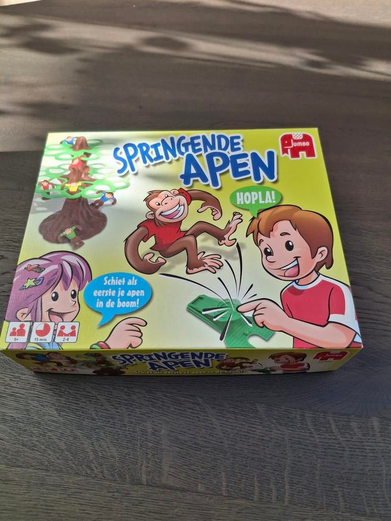 Springende Aapjes - Compleet!, Hobby en Vrije tijd, Gezelschapsspellen | Bordspellen, Ophalen of Verzenden