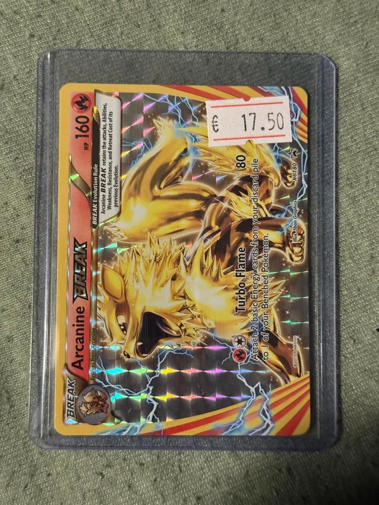 Arcanine break xy180 nm, Ophalen of Verzenden, Zo goed als nieuw