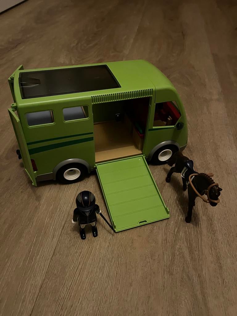 Playmobil 6928 Paardentrailer - Complete Set, Ophalen of Verzenden, Zo goed als nieuw, Complete set