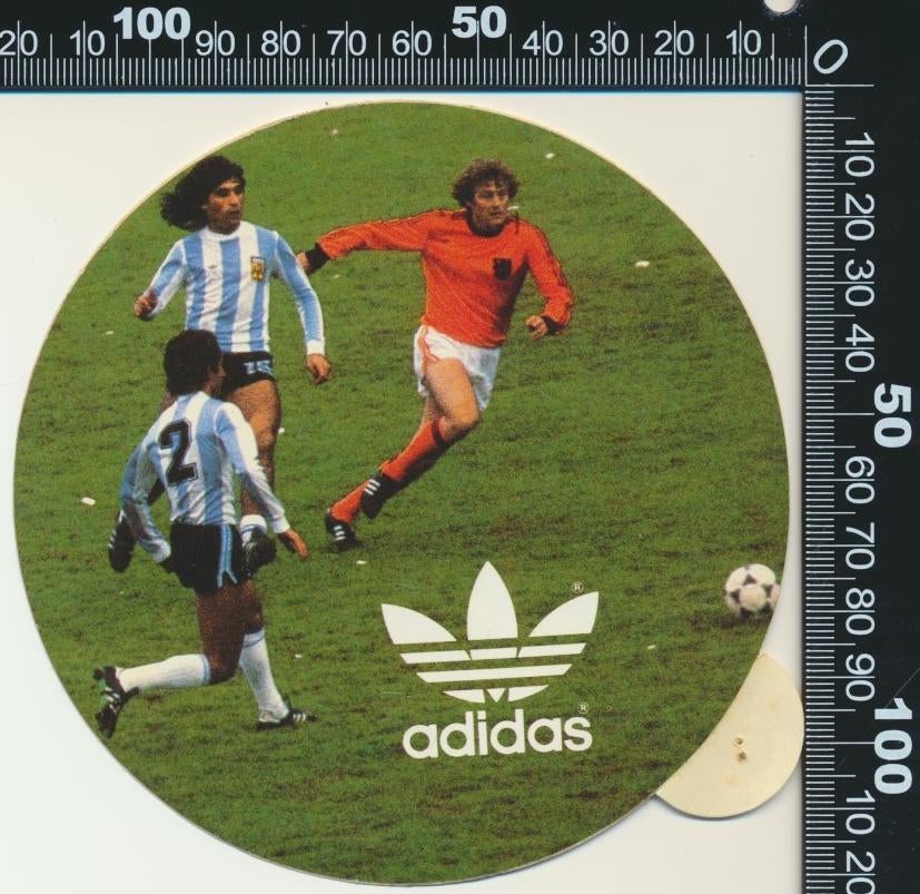 Sticker: Adidas - Wim Jansen - Nederland - Argentinie - 1978, Ophalen of Verzenden, Zo goed als nieuw, Sport