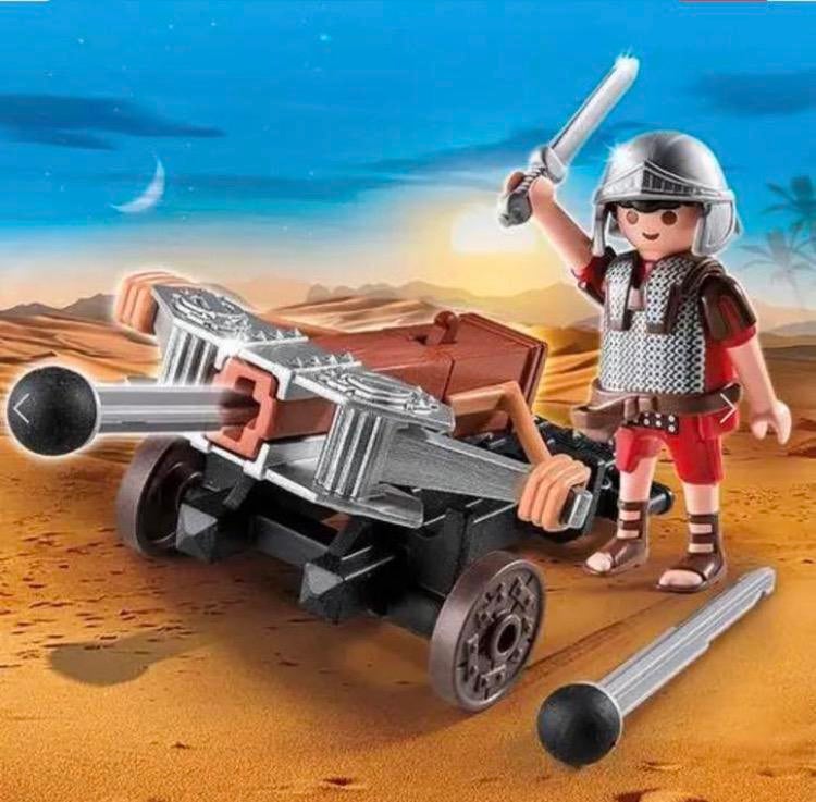 Playmobil Romeinse soldaat met kruisboog / ballista – 5392, Kinderen en Baby's, Speelgoed | Playmobil, Ophalen of Verzenden, Zo goed als nieuw