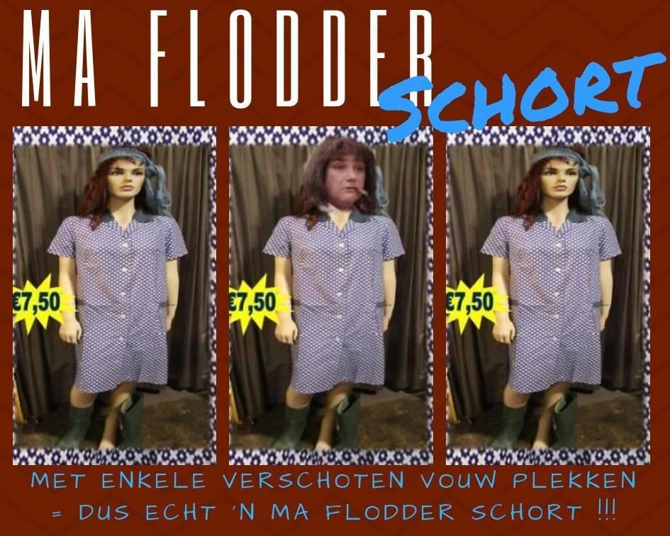 Ma Flodder schort, Maat 38/40 (M), Carnaval, Nieuw, Ophalen of Verzenden