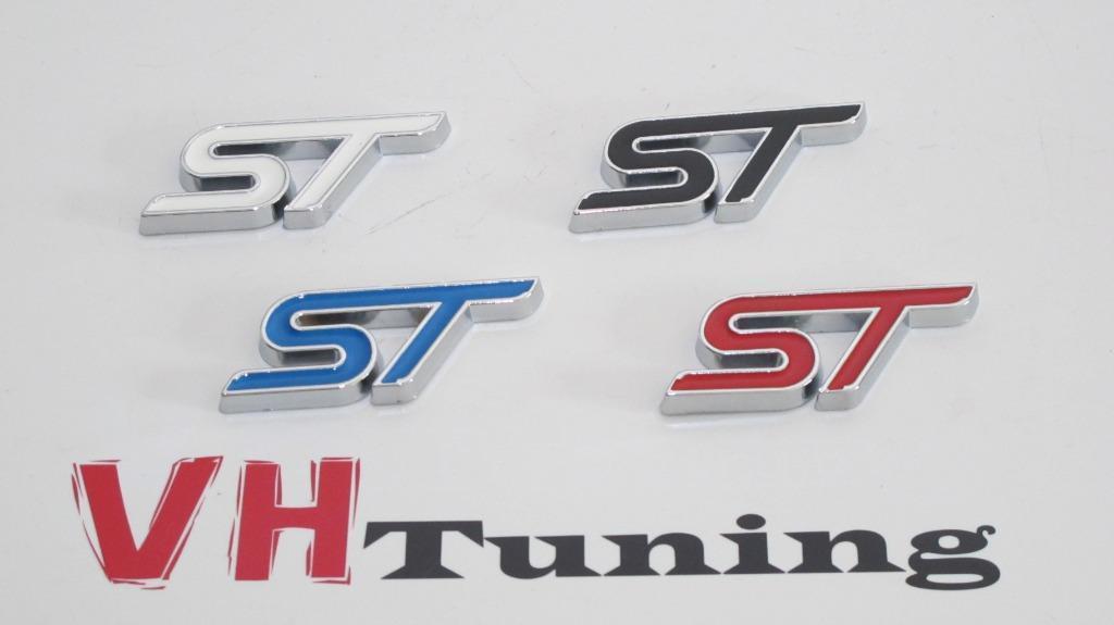 Ford ST 3D logo zwart/wit/rood of blauw, Auto diversen, Tuning en Styling, Ophalen of Verzenden