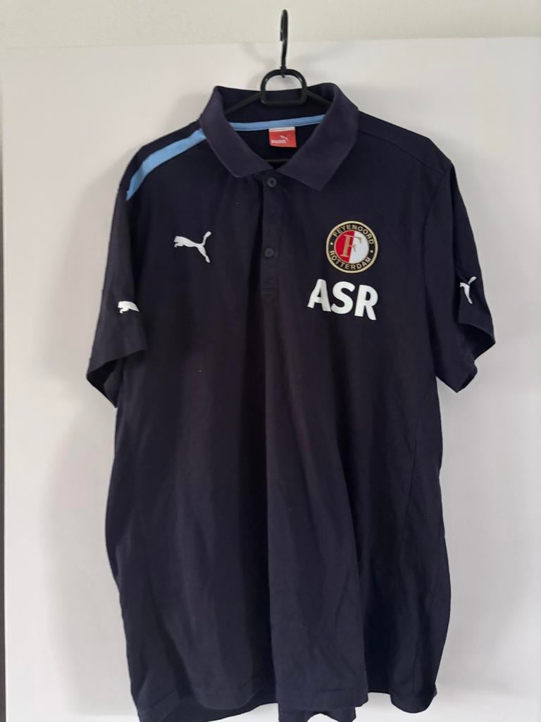 Feyenoord Polo Shirt - Puma - Maat XL, Kleding | Heren, Ophalen of Verzenden, Gedragen, Overige maten, Blauw