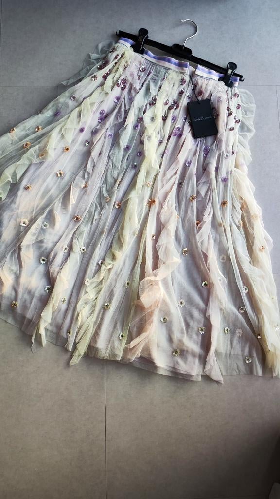 Prachtige Needle & Thread rok size 8 brand new, Kleding | Dames, Maat 38/40 (M), Needle & Thread, Beige, Ophalen of Verzenden