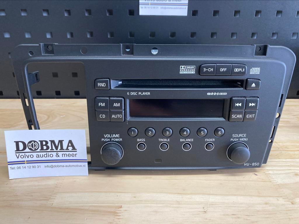 Volvo HU850 radio gereviseerd S60 V70 XC70 S80, Ophalen of Verzenden, Zo goed als nieuw, Volvo, X