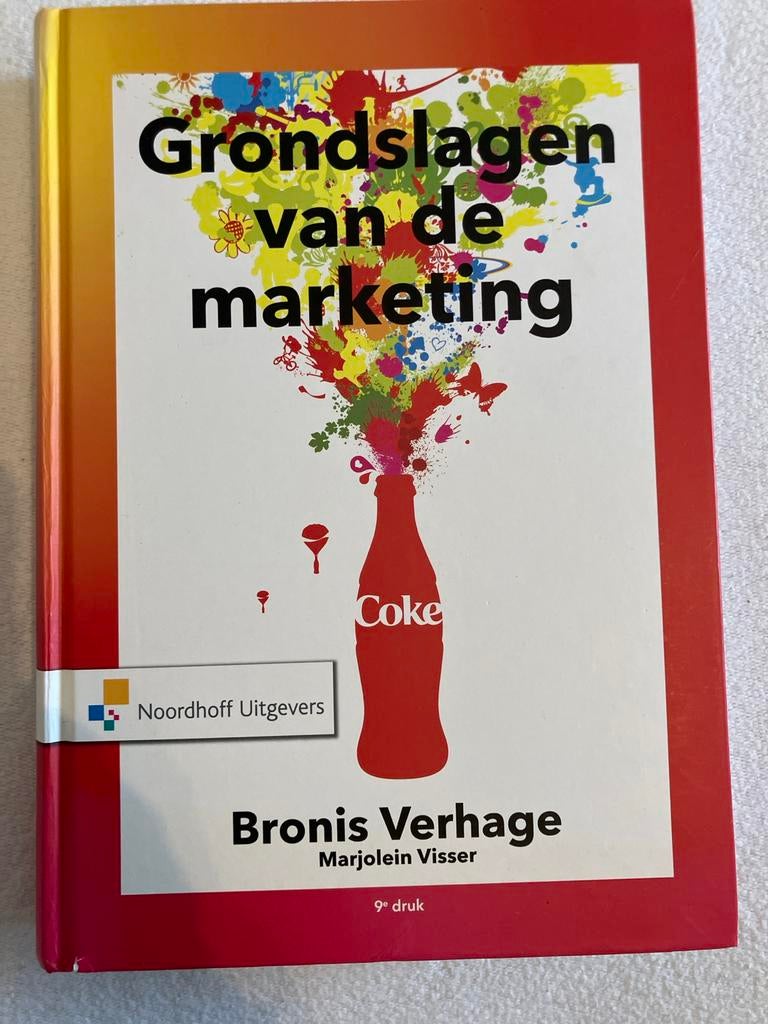 Grondslagen van de marketing - Studieboek, Boeken, Ophalen of Verzenden, Zo goed als nieuw, Economie en Marketing