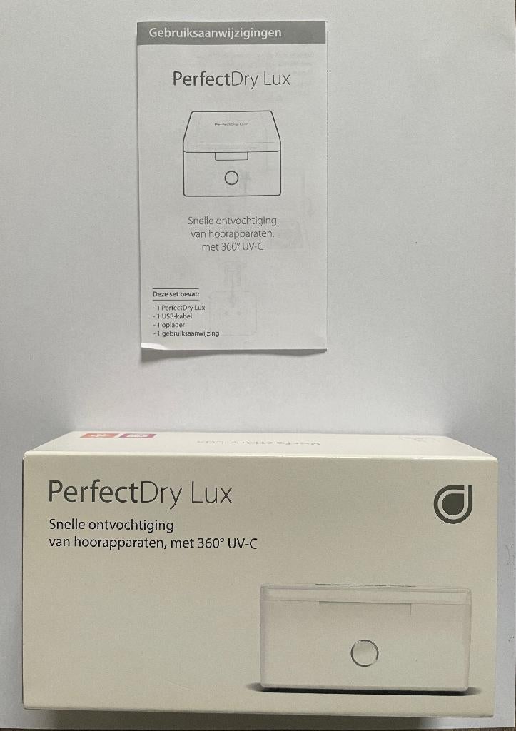 Droogbox Widex Perfect Dry Lux (hoorapparaat ontvochtiging), Ophalen of Verzenden, Zo goed als nieuw