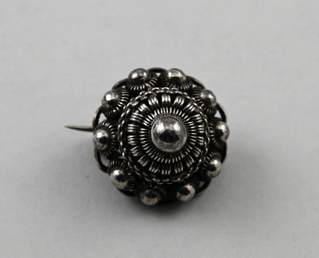 Zeeuwse knoop, zilveren broche, begin 20e eeuw, Ophalen of Verzenden, Zilver
