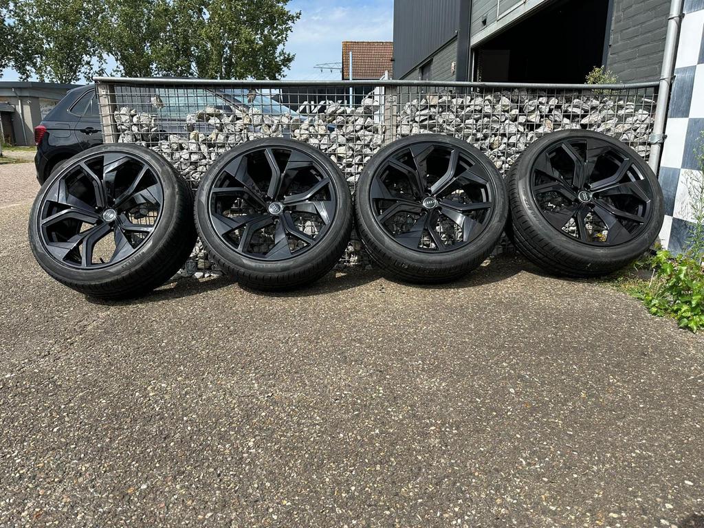 22 inch Audi E-Tron velgen 5x112 + Pirelli P-zero Q7 Q8, 265 mm, Banden en Velgen, Nieuw, Overige maten