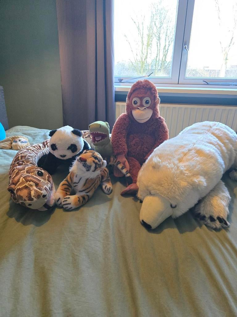 Jungle Knuffel Collectie voor Kinderkamer, Kinderen en Baby's, Speelgoed | Knuffels en Pluche, Ophalen of Verzenden, Zo goed als nieuw