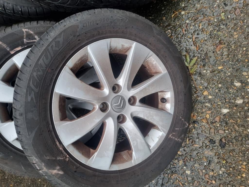 nette velgen peugeot of citroen 6.5j16, Ophalen of Verzenden, Zomerbanden, Velg(en)