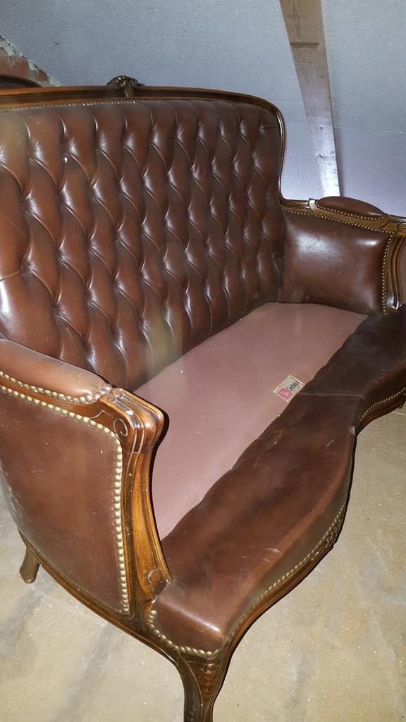 GEDELUX BANK MET FAUTEUIS, Ophalen