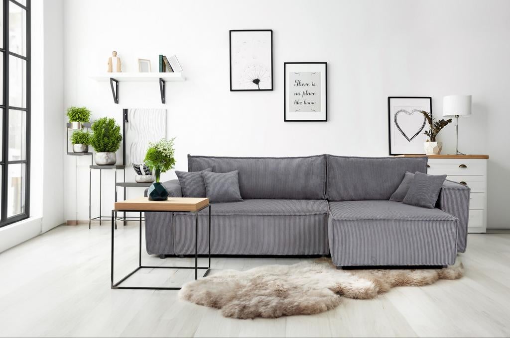 Nieuwe moderne hoekbank xxl slaapbank trendy loungebank, Keizer, 250 tot 300 cm, Keizer, Hoekbank
