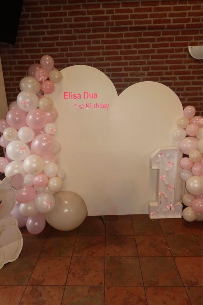 Backdrop te huur voor evenementen en feesten, Ophalen, Zo goed als nieuw, Verjaardag