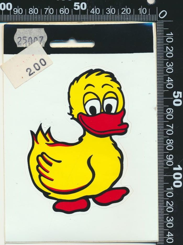Sticker: Eend (2), Verzamelen, Stickers, Zo goed als nieuw, Strip of Tekenfilm, Ophalen of Verzenden