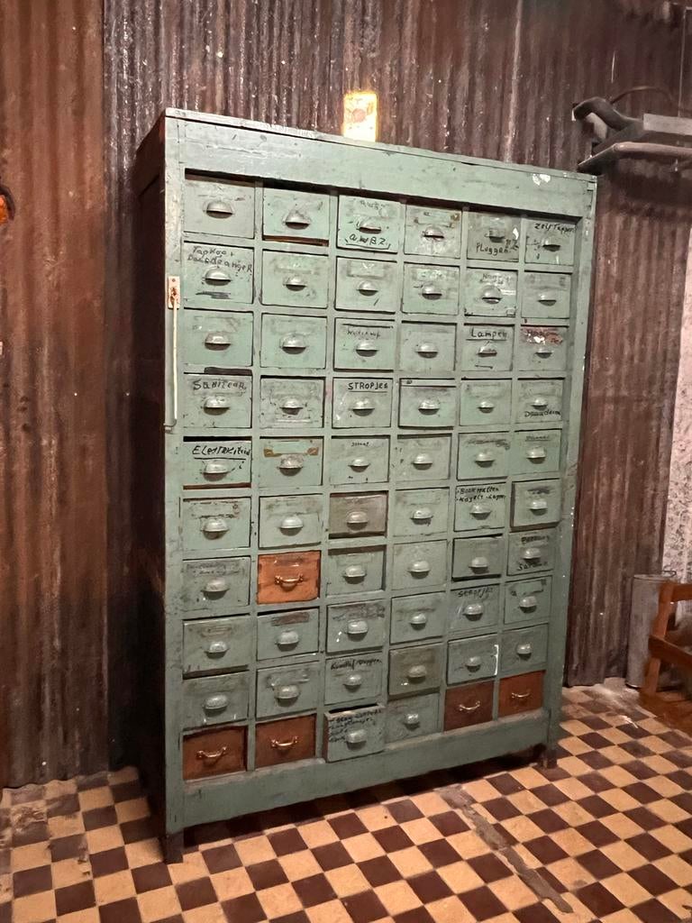 Vintage ladekast met veel lades, Ophalen of Verzenden