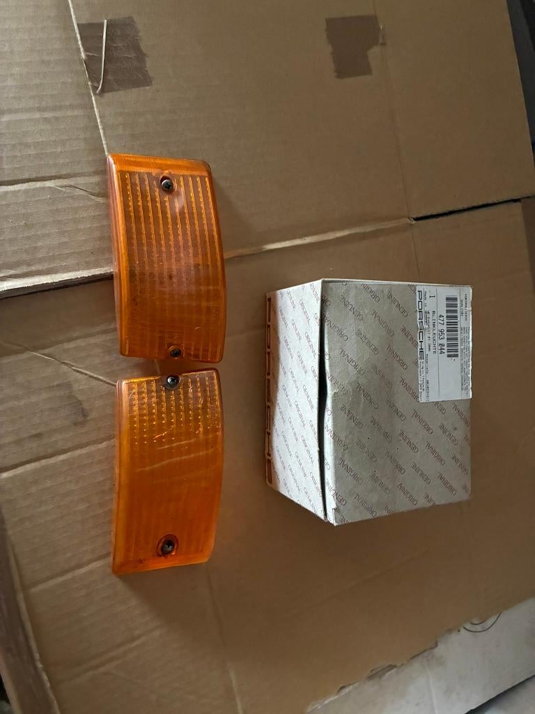 Porsche 924 944 knipperlicht lenzen links en rechts voor., Ophalen of Verzenden, Gebruikt, Porsche