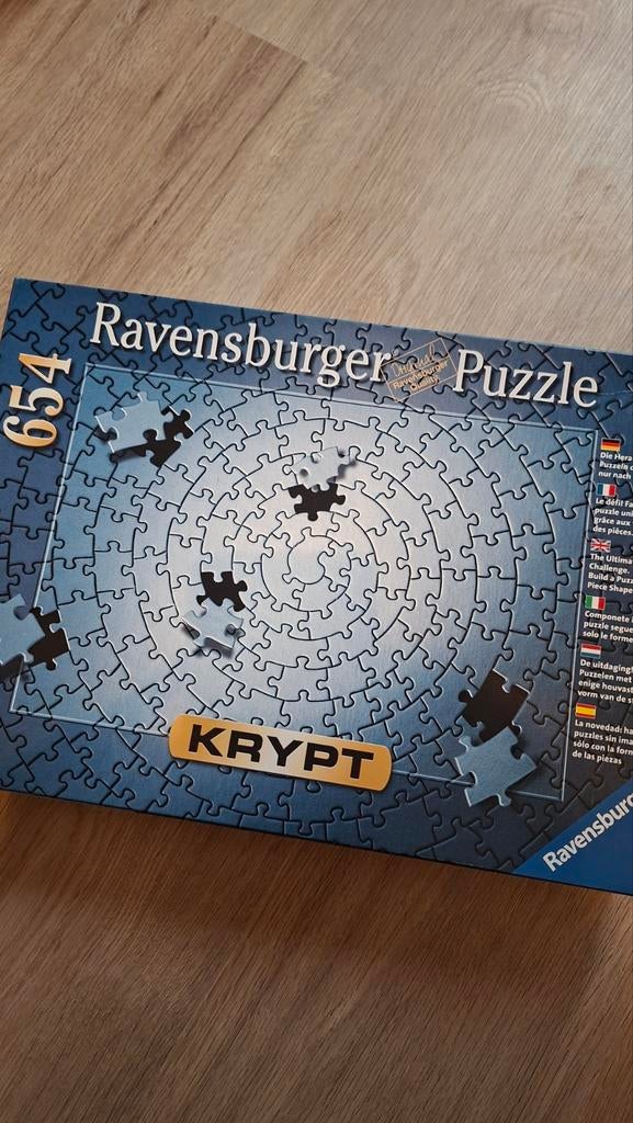 Ravensburger Krypt Puzzel - 654 Stukjes, Ophalen, 500 t/m 1500 stukjes, Gebruikt