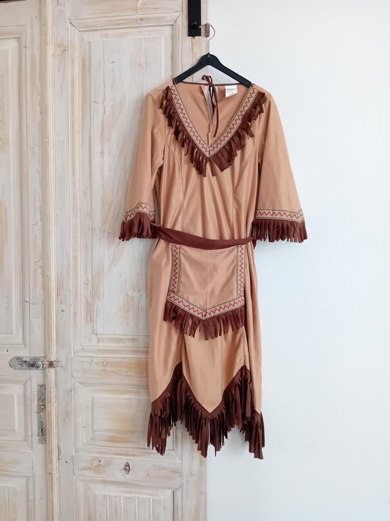 Indianen jurk, Kleding | Dames, Ophalen of Verzenden, Zo goed als nieuw, Maat 38/40 (M), Carnaval
