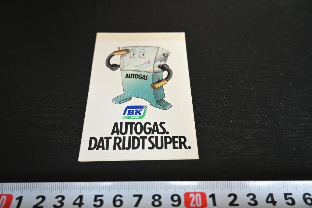 stickers BK Autogas dat rijdt super *, Ophalen, Zo goed als nieuw