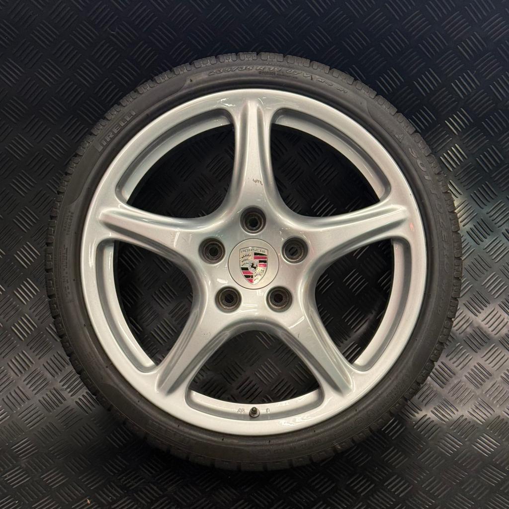Porsche 997 velgenset + Pirelli winterbanden, Ophalen, 18 inch, Gebruikt, Velg(en)