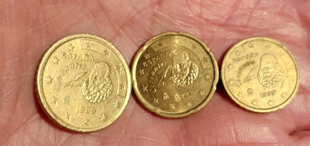 10, 20, 50 euro cent Espana, Spanje, 1999,, Postzegels en Munten, Ophalen of Verzenden, Frankrijk, 50 cent