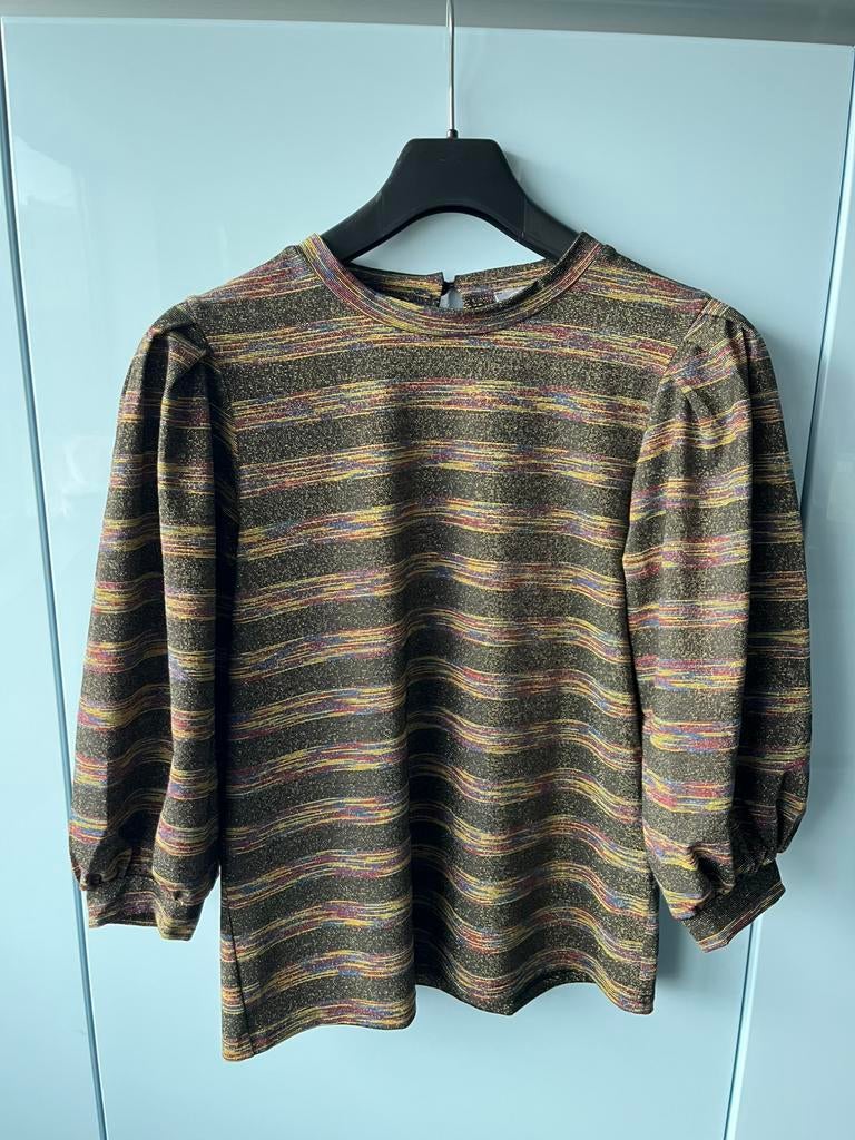 Geisha t shirt pofmouw gestreept maat 36 valt ruimer nieuw, Overige kleuren, Nieuw, Ophalen of Verzenden, Lange mouw