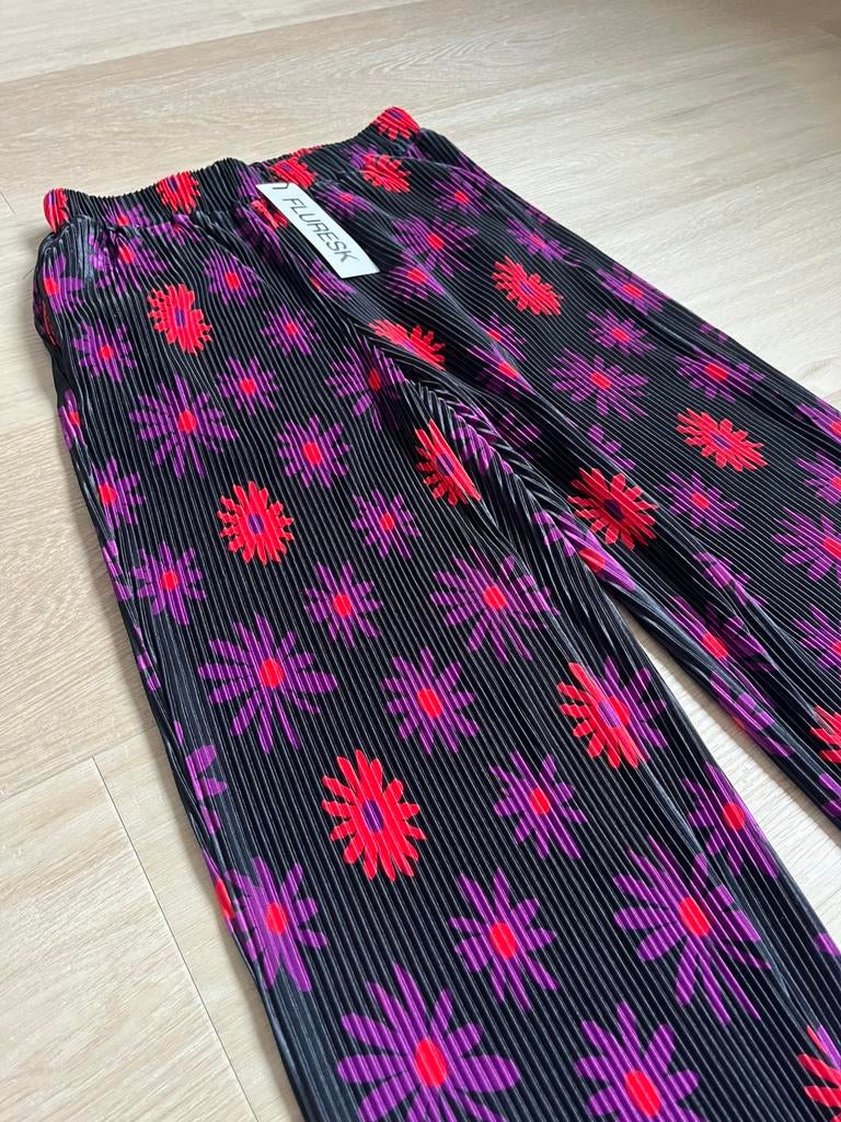 Fluresk broek pantalon wide fit bloemen nieuw, Ophalen of Verzenden, Zo goed als nieuw, Maat 34 (XS) of kleiner, Lang
