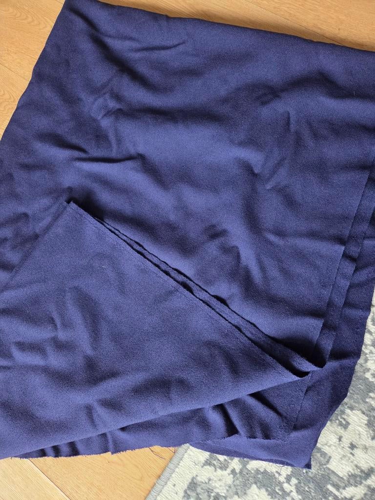 Lap stof blauw/ paars, Overige materialen, Blauw, 120 cm of meer, 200 cm of meer