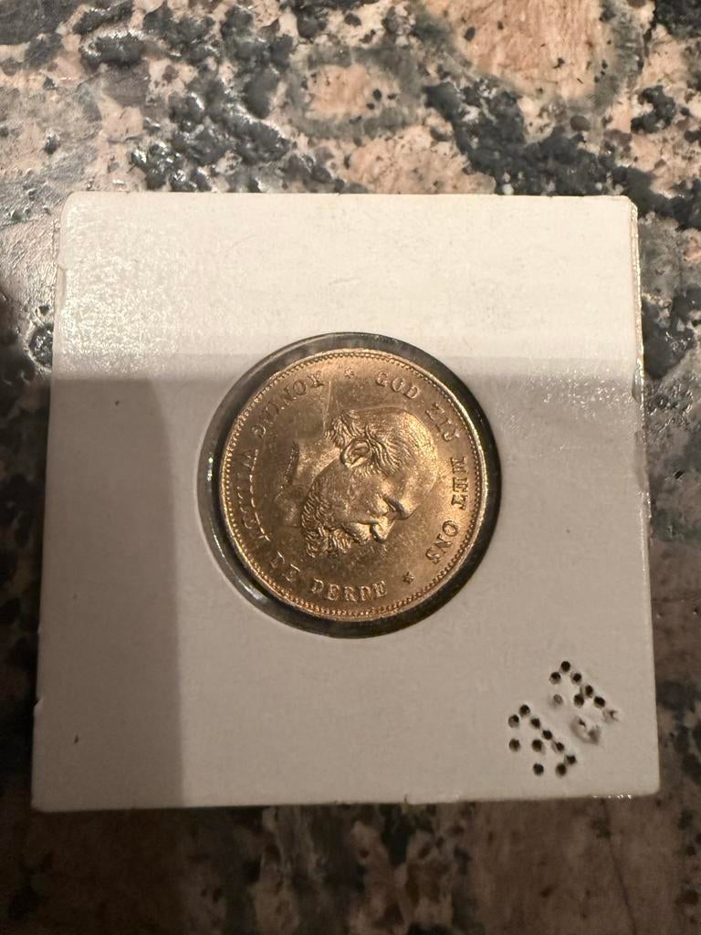 2 Gouden Tientjes koning willem de derde, Postzegels en Munten, Munten | Nederland, Koning Willem III, Losse munt, 10 gulden, Goud