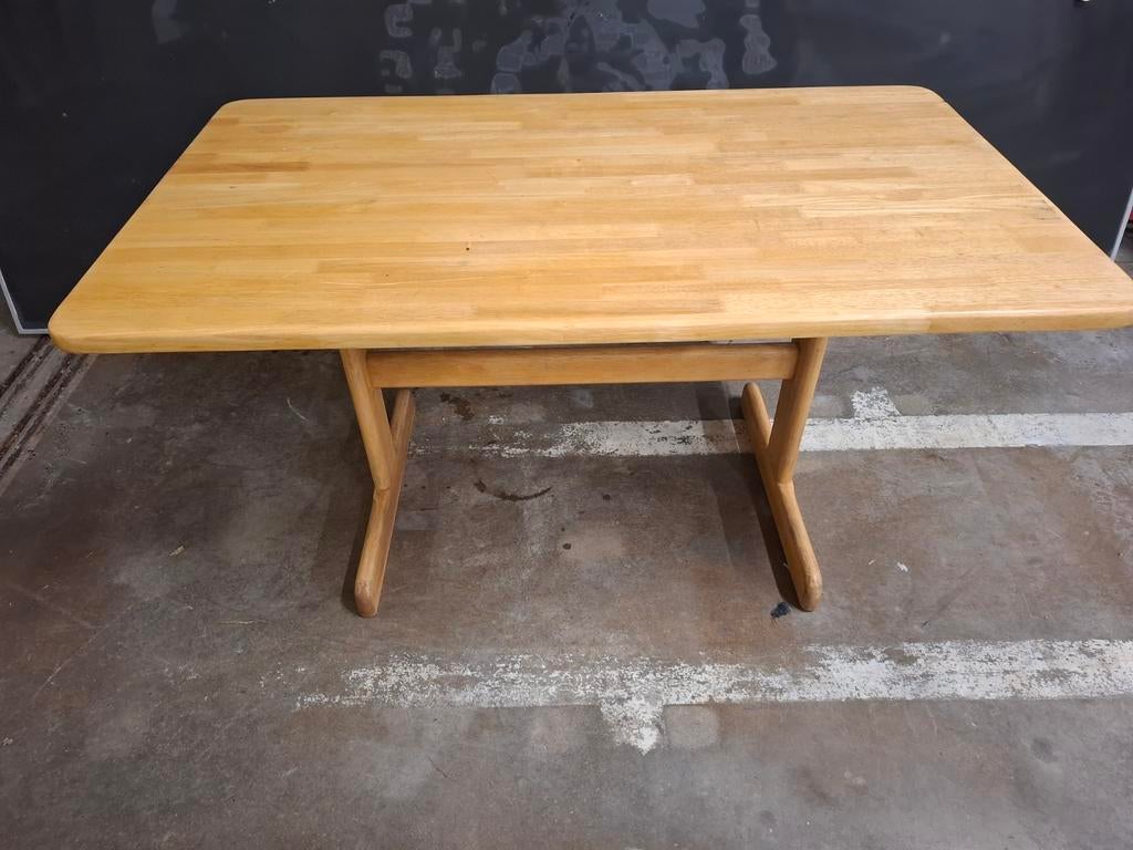 Eettafel 140x80 cm, Huis en Inrichting, Tafels | Eettafels, Ophalen, Gebruikt, 100 tot 150 cm, Eenvoudig