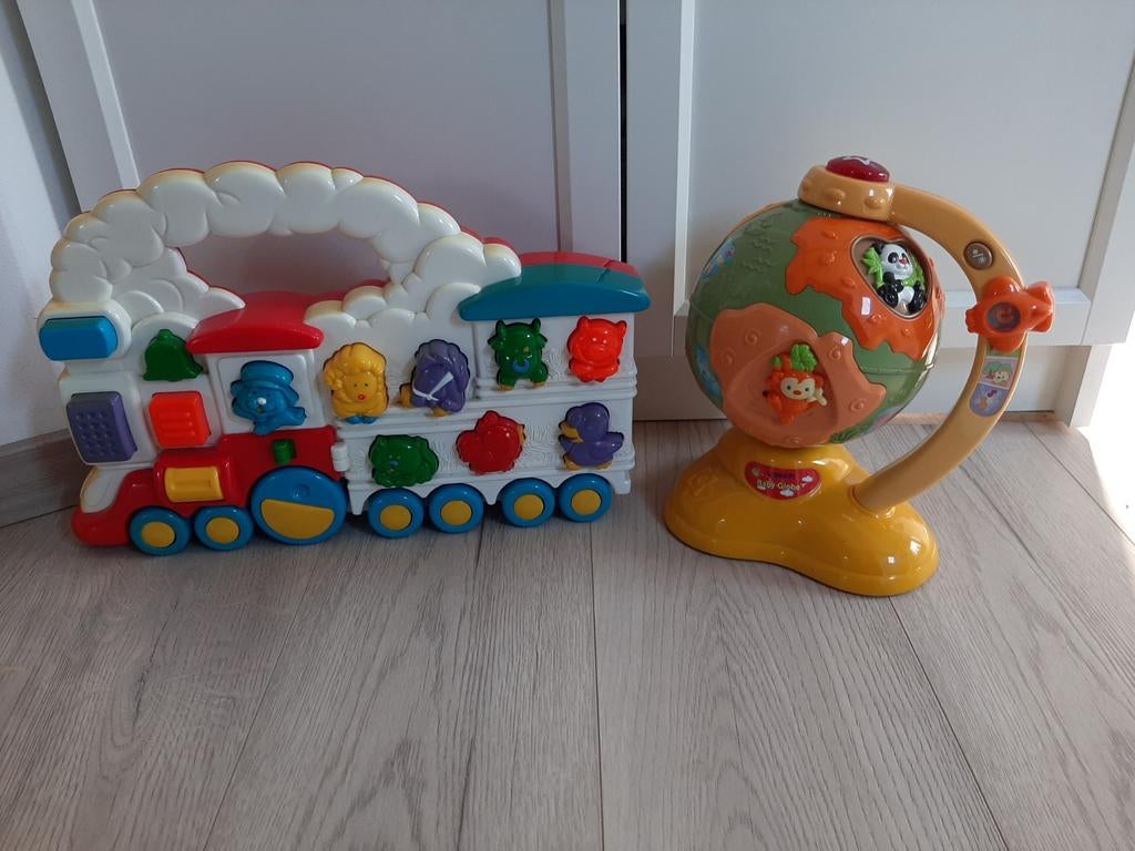 Vtech globe en dierentrein., Ophalen of Verzenden, Gebruikt, 6 maanden tot 2 jaar