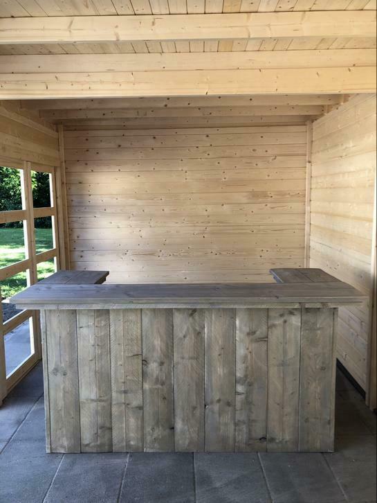 Mooie landelijke steigerhouten bar, Ophalen, Nieuw, Steigerhout