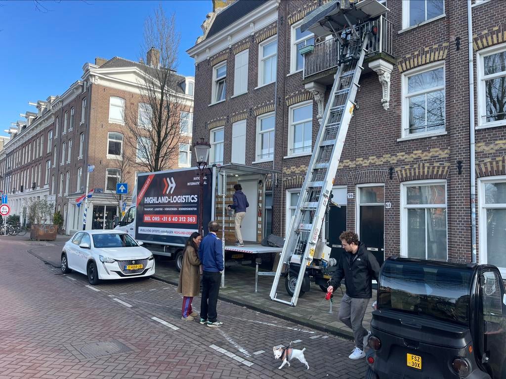 Verhuislift + Verhuiswagen huren – €150 per uur all-in, Opslag