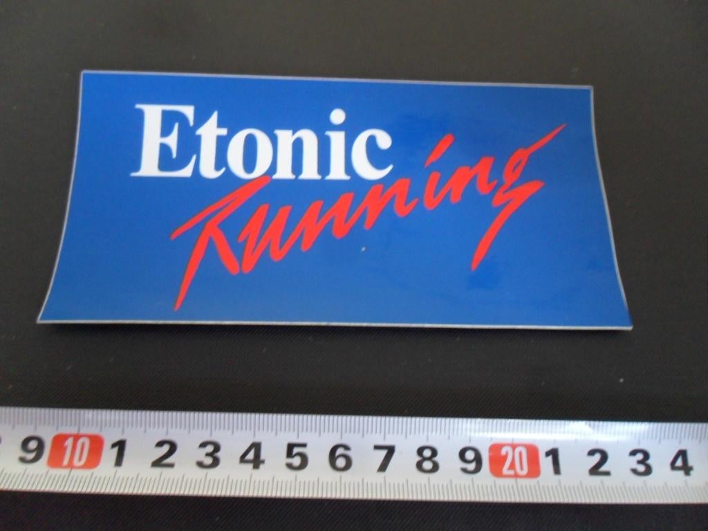sticker etonic running, Ophalen, Zo goed als nieuw
