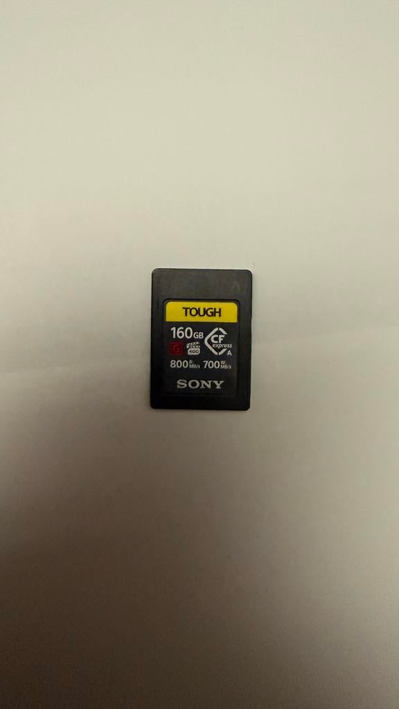 Sony Tough CFexpress kaart 160GB, XQD, Ophalen of Verzenden, Zo goed als nieuw, Fotocamera
