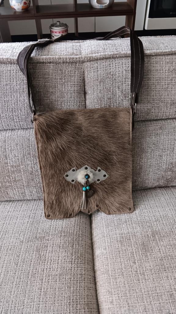 Vera pelle dames tas., Bruin, Nieuw, Ophalen of Verzenden, 30 tot 40 cm