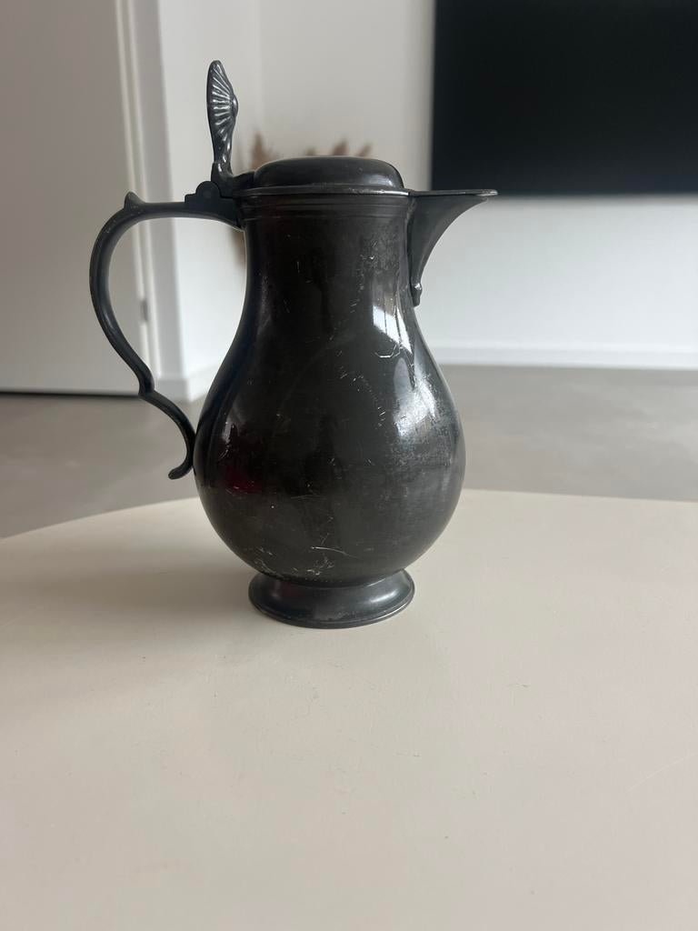 Antieke Tinnen Klepkan / Eikelkan - 18e/19e Eeuw, Antiek en Kunst, Antiek | Tin, Ophalen of Verzenden
