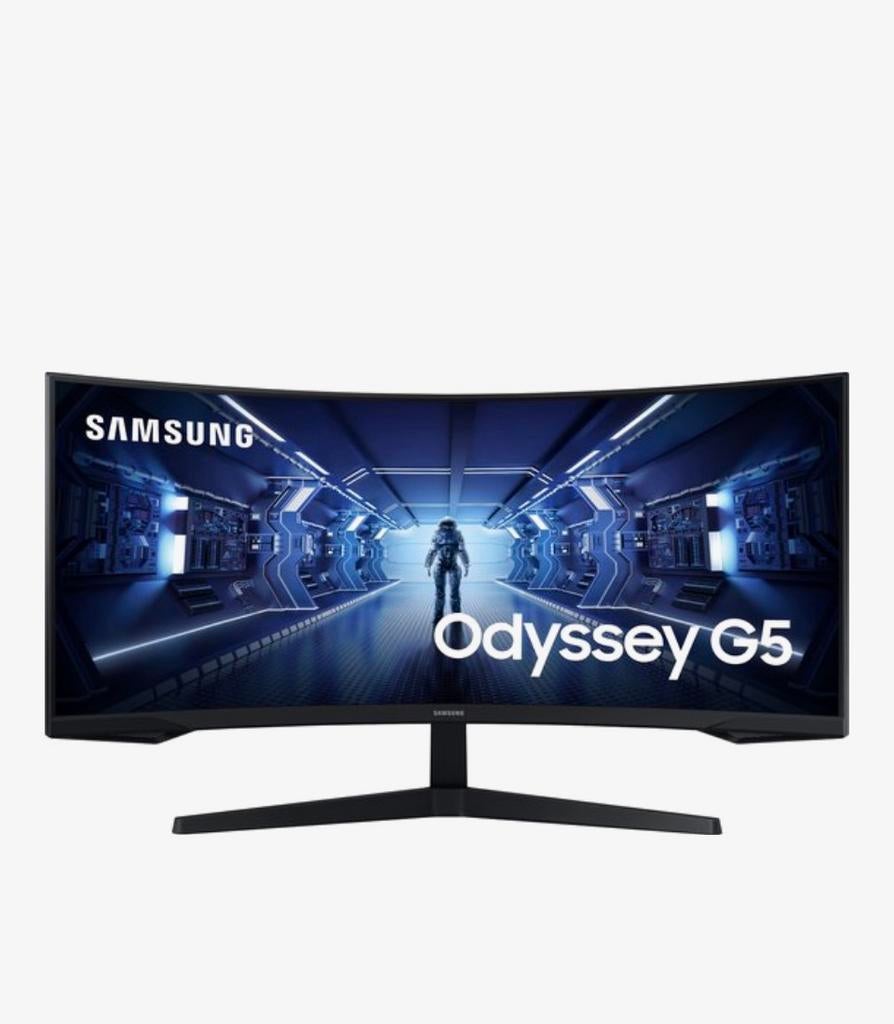 Samsung oddsey g5 ultra wide monitor, VA, Zo goed als nieuw, HDMI, Ultrawide