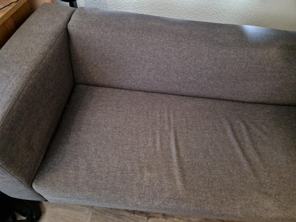 Grijze Jysk Bank - Comfortabel en Stijlvol, Huis en Inrichting, Banken | Sofa's en Chaises Longues, Ophalen, Gebruikt, 150 tot 200 cm