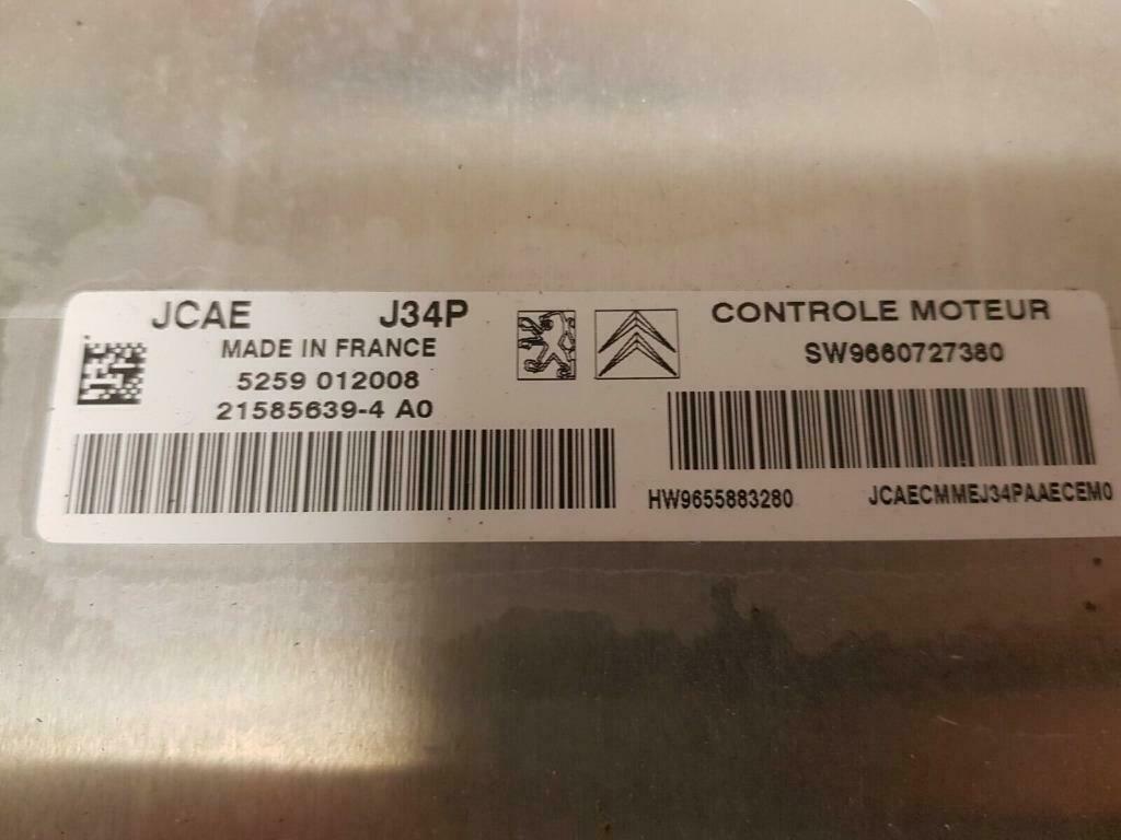 Citroen Peugeot Johnson Valeo JCAE J34P AAE  ECU, Gebruikt, Psaeu 3699, Ophalen of Verzenden, Psa