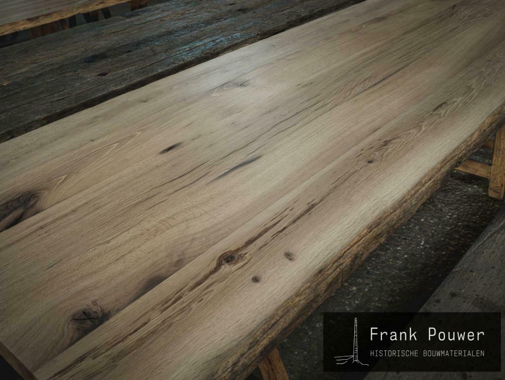 Geschaafde Frans eiken planken, Ophalen, Gebruikt, 25 tot 50 mm, Eiken
